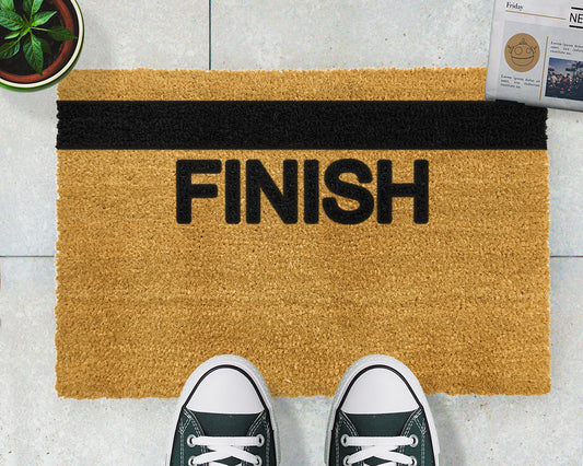 'Finish Line' Welcome Doormat